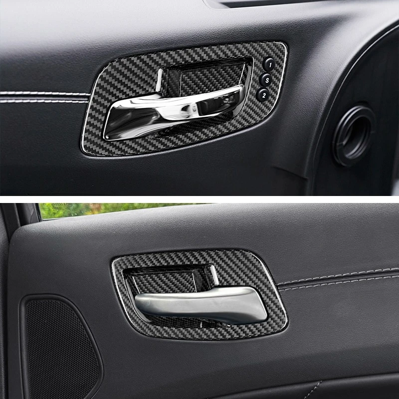 Carbon Fiber Door Handle Surround for Dodge best